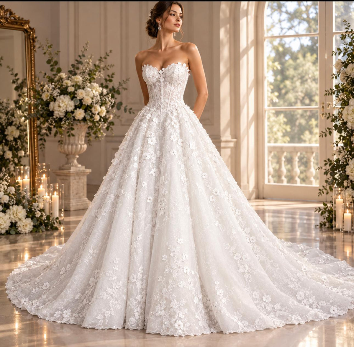 Abito da sposa in pizzo