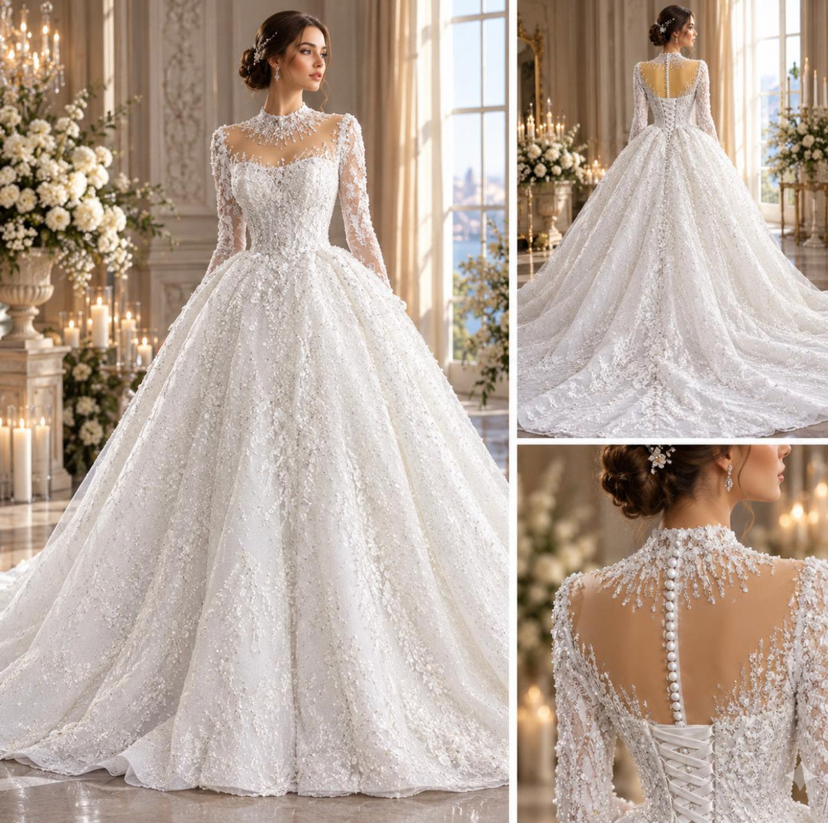 Abito da sposa romantico