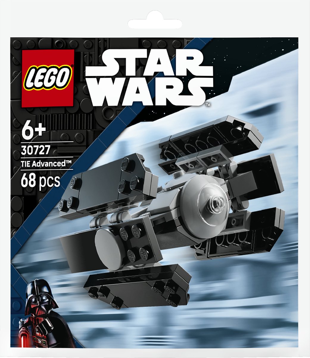 Lego star wars 30727 tie advanced mini model