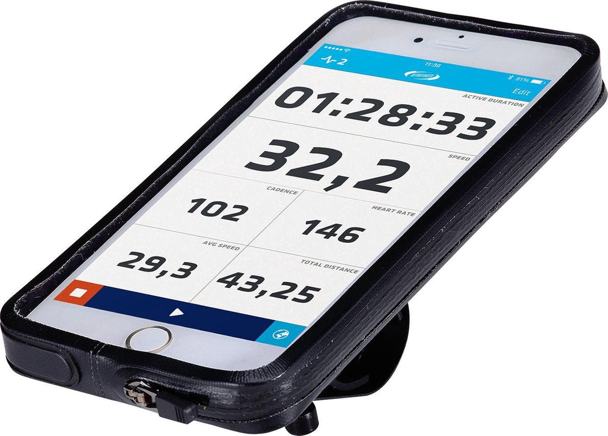 BBB Cycling telefoonhouder fiets universeel - guardian - smartphone houder waterbestendig - maat l / 80 x 158mm - bsm-11l