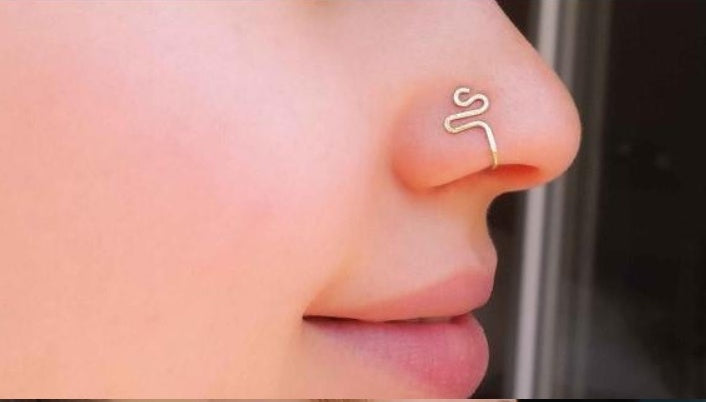 Piercing Trend No Hole False Lip Ring Lip Nail Lip Clip False Nose
