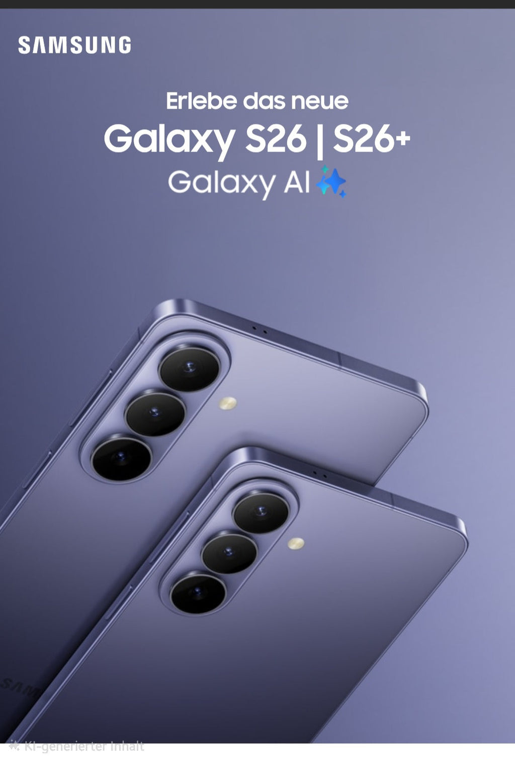 Samsung Galaxy S26+ | Smartphone 5G 6,7" AMOLED | 256GB / 512GB