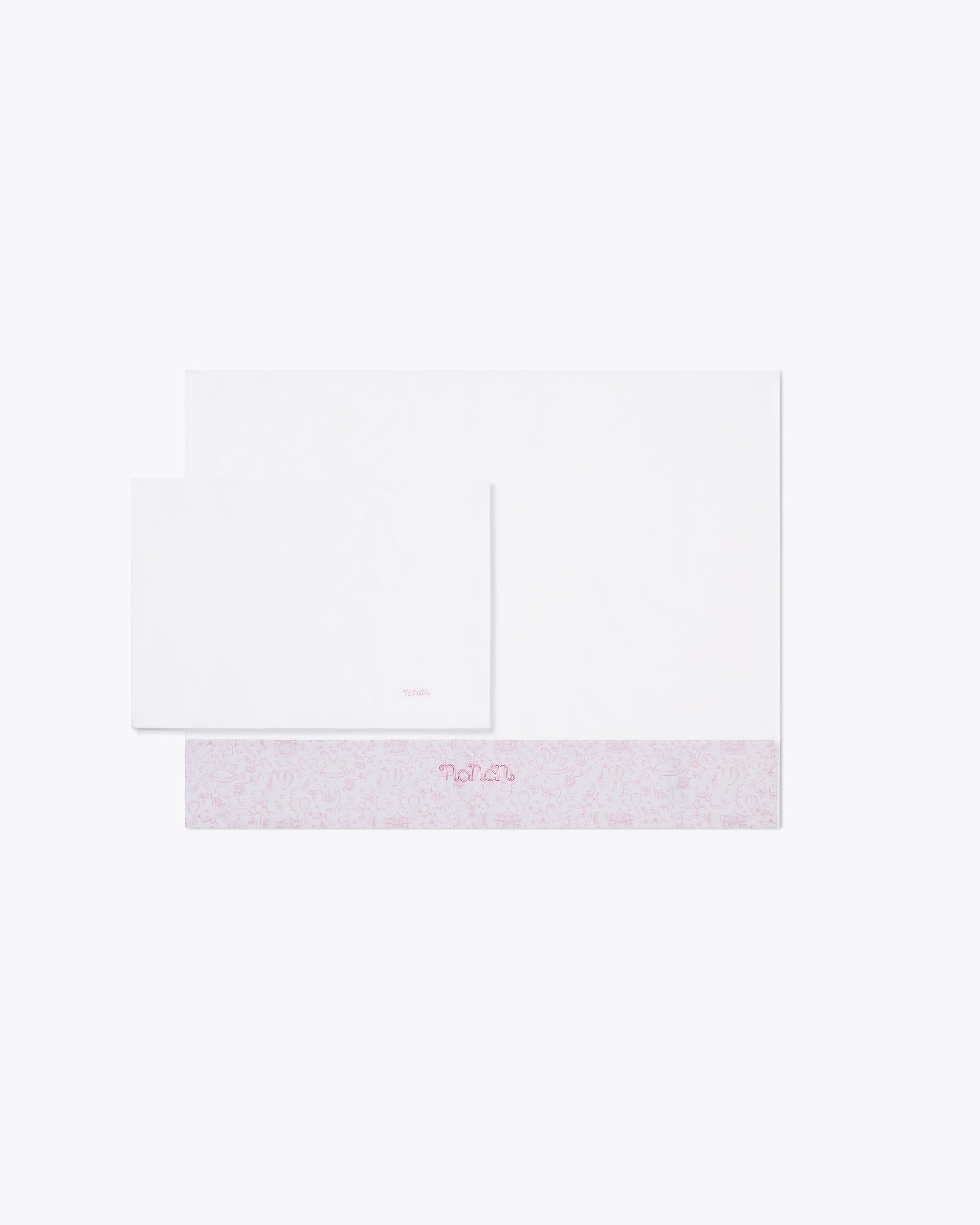 Set lenzuola carrozzina 3 pezzi little dreamland rosa