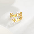 Adjustable Custom Name Stainless Steel Custom Ring