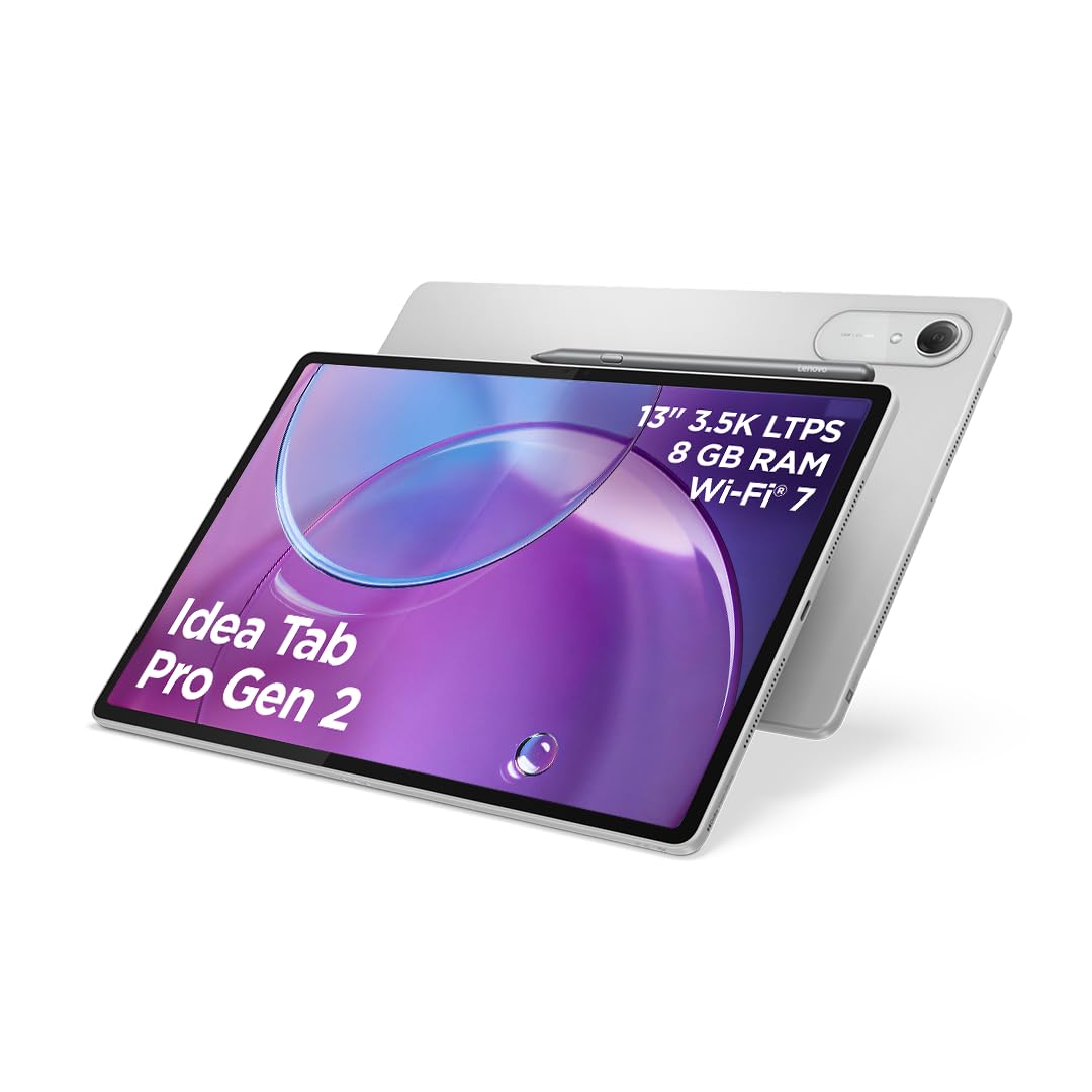 Lenovo Idea Tab Tablet 11" 2.5K (2560x1600) 90Hz IPS, 8GB RAM, 256GB, WiFi, Lenovo Tab Pen Inclusa, MediaTek Dimensity 6300, Android 15, Ideale per Studio, Appunti e Intrattenimento