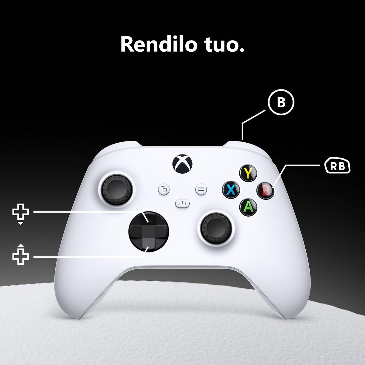 Controller wireless Xbox Robot White (bianco) per Series X|S, Xbox One e PC