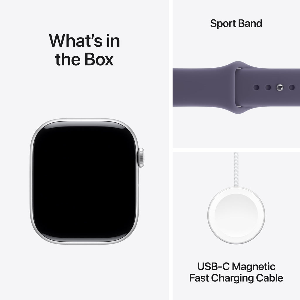 Apple Watch Series 11 GPS 42mm — Cassa Alluminio Nero Siderale, Cinturino Sport S/M, ECG e Monitoraggio Salute