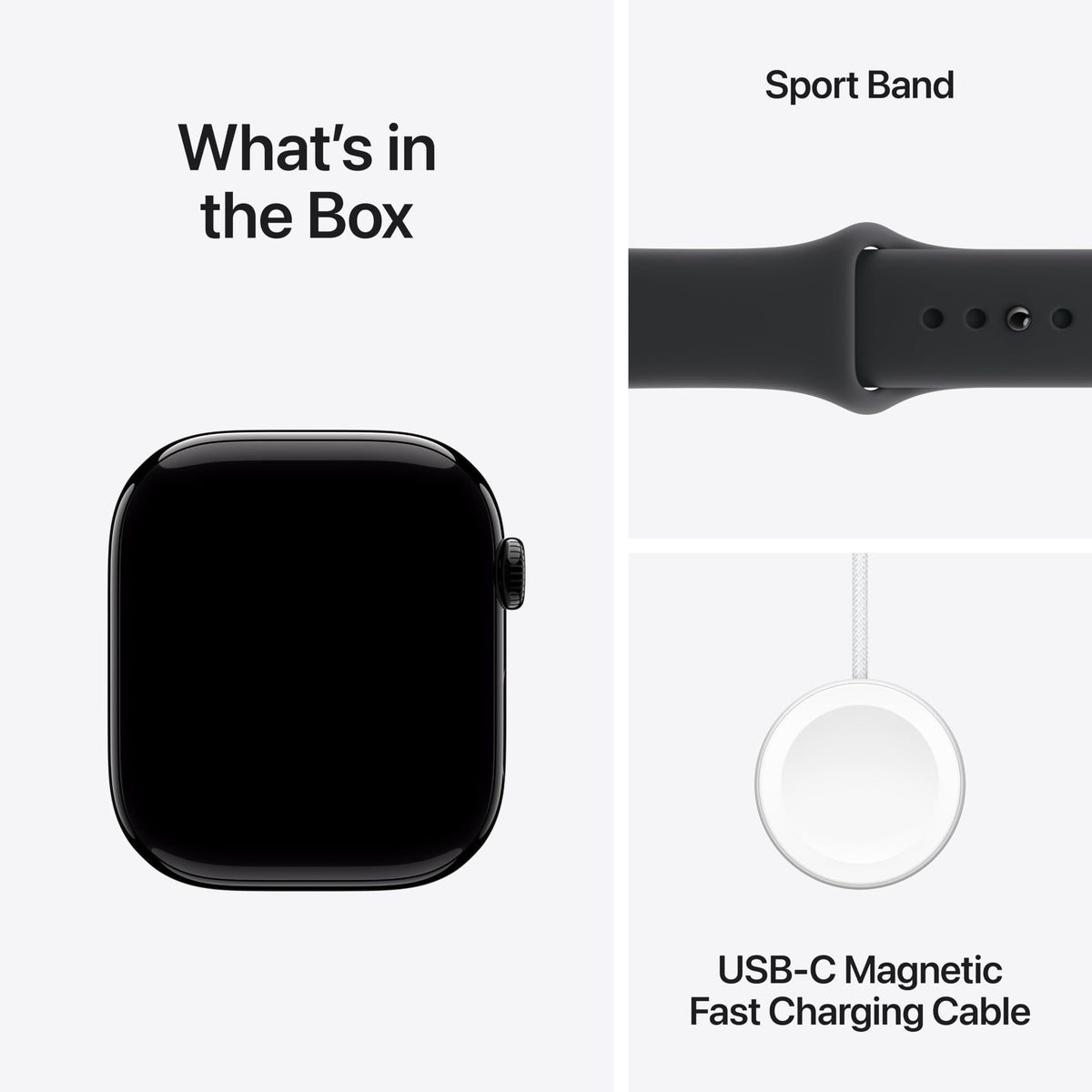 Apple Watch Series 11 GPS 42mm — Cassa Alluminio Nero Siderale, Cinturino Sport S/M, ECG e Monitoraggio Salute