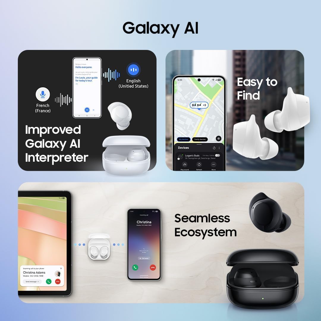 Samsung Galaxy Buds Core SM-R410 (2025) — ANC, Bluetooth 5.4, fino a 35h di Ascolto, Nero