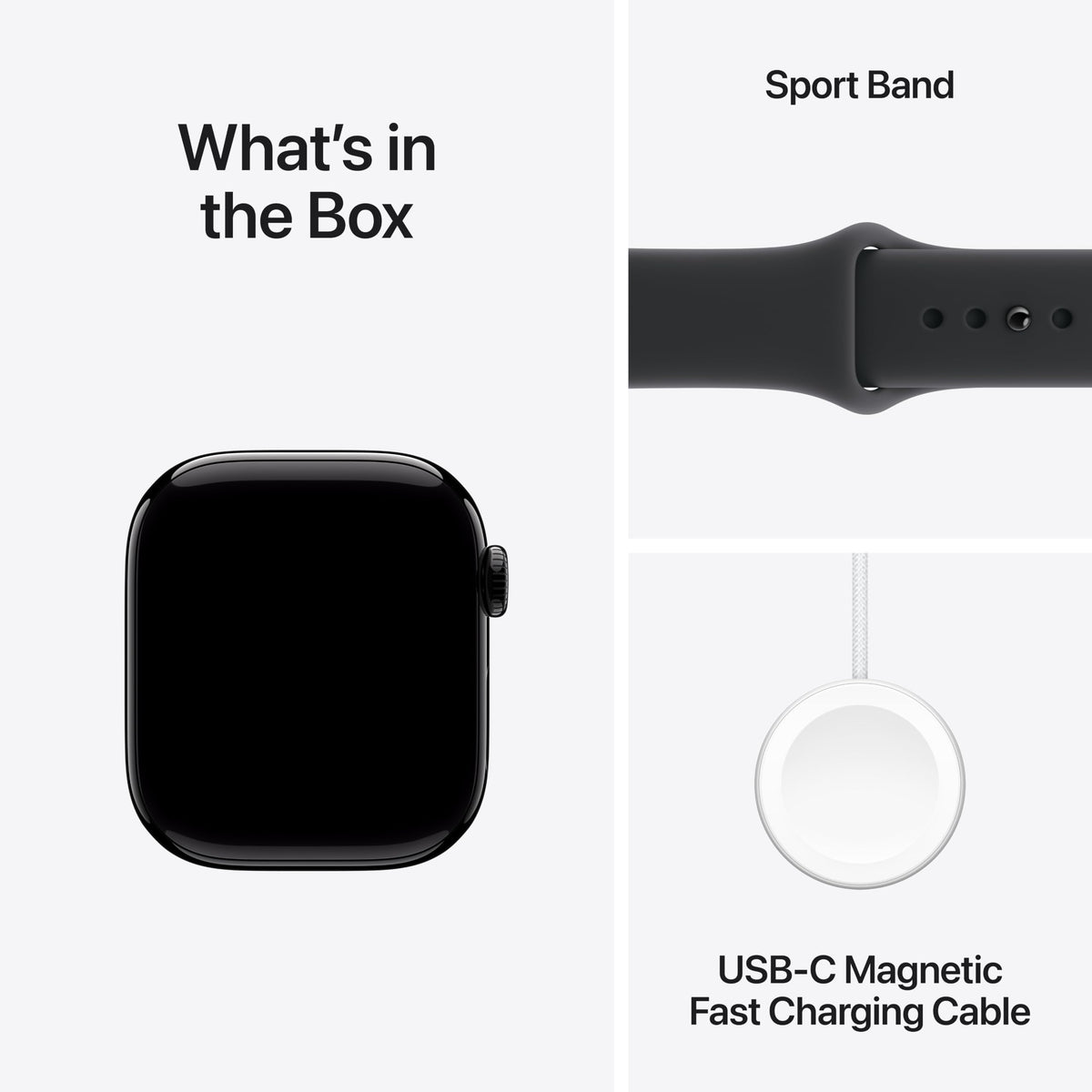 Apple Watch Series 11 GPS 42mm — Cassa Alluminio Nero Siderale, Cinturino Sport S/M, ECG e Monitoraggio Salute