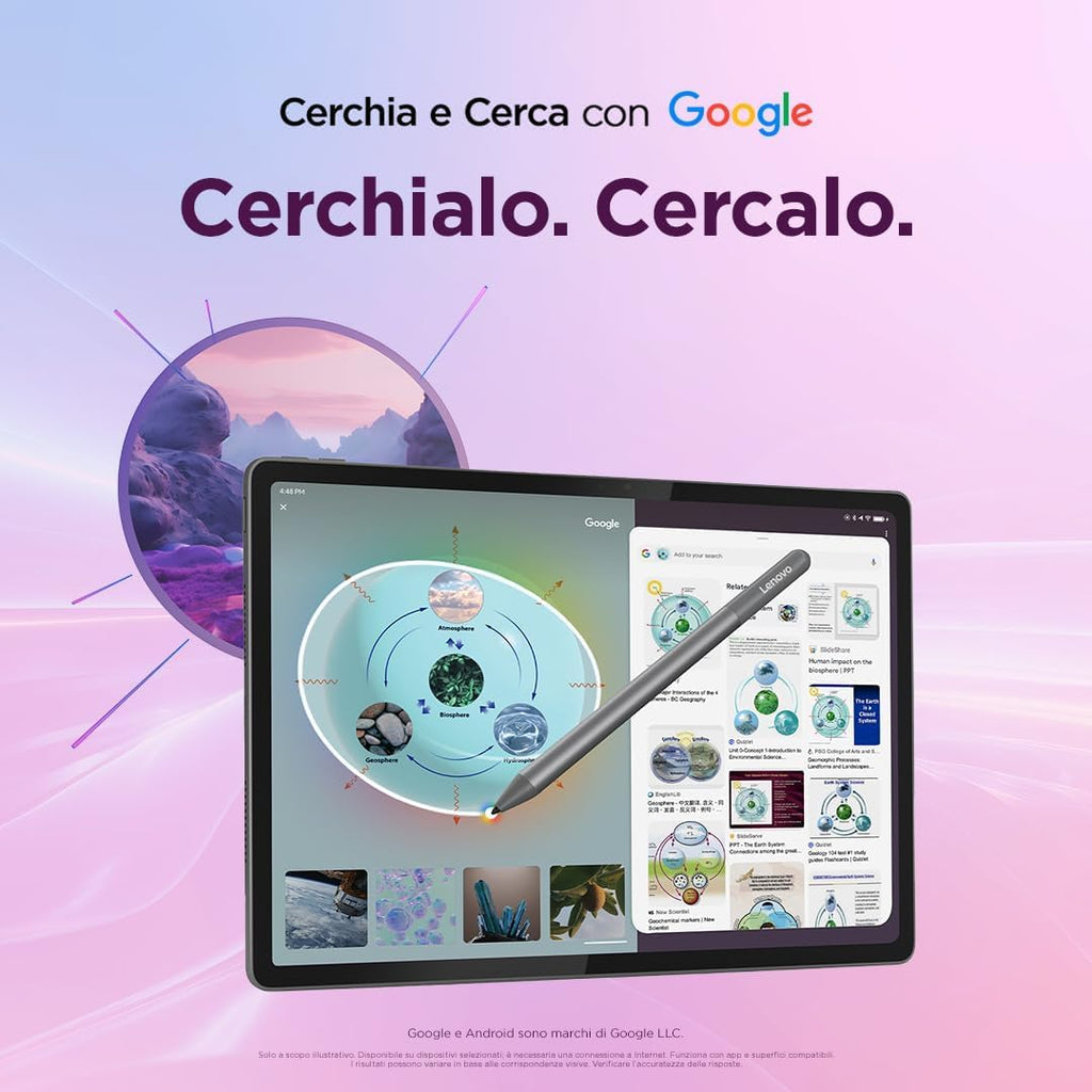 Lenovo Idea Tab Tablet 11" 2.5K (2560x1600) 90Hz IPS, 8GB RAM, 256GB, WiFi, Lenovo Tab Pen Inclusa, MediaTek Dimensity 6300, Android 15, Ideale per Studio, Appunti e Intrattenimento
