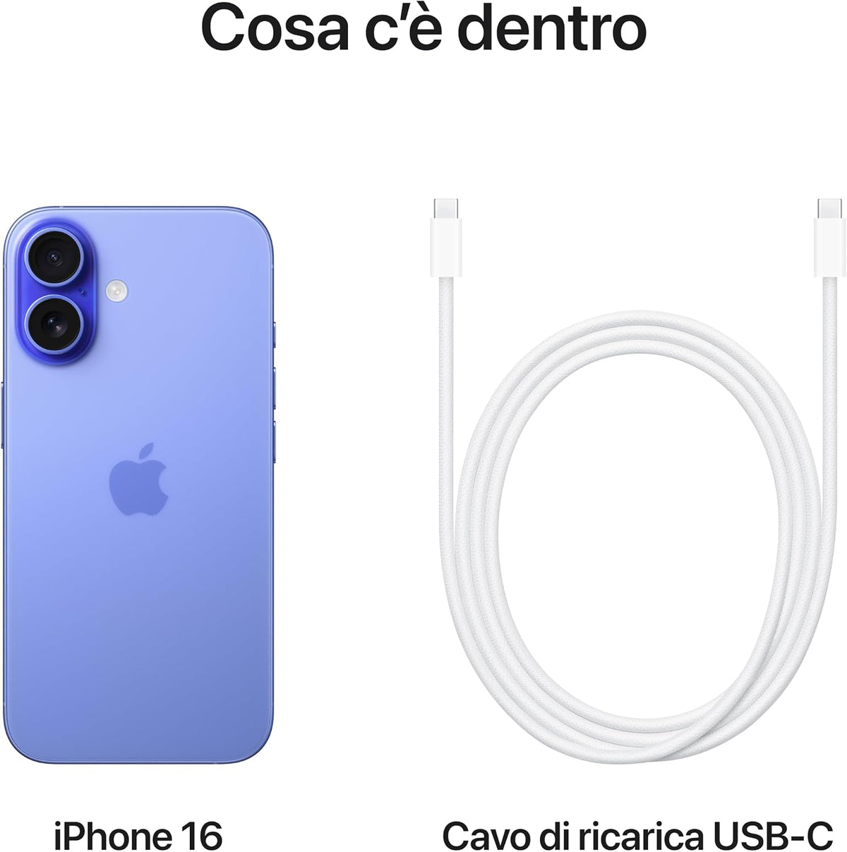 Apple iPhone 16 128 GB: Telefono 5G con Controllo fotocamera, chip A18 e tanta autonomia in più. Compatibile con AirPods; Nero