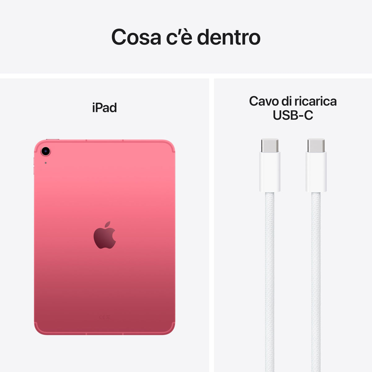 Apple iPad con chip A16: display Liquid etina da 11'', 128 GB, Wi Fi 6, fotocamera frontale e posteriore da 12MP,