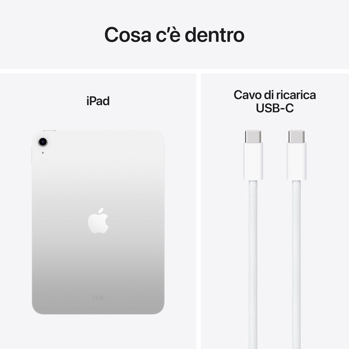 Apple iPad con chip A16: display Liquid etina da 11'', 128 GB, Wi Fi 6, fotocamera frontale e posteriore da 12MP,