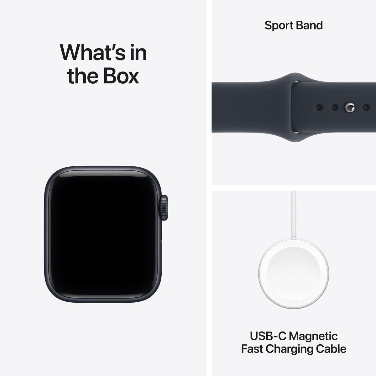 Apple Watch SE 3 GPS 40mm — Cassa Alluminio Galassia, Cinturino Sport S/M, Always-On, Resistente all'Acqua
