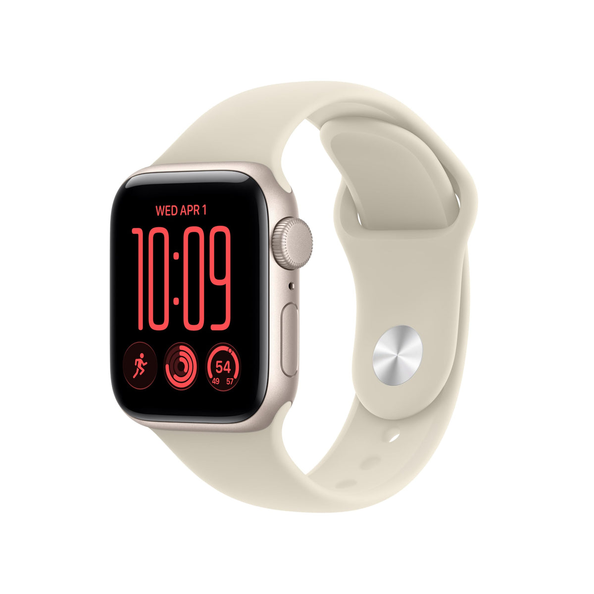 Apple Watch SE 3 GPS 40mm — Cassa Alluminio Galassia, Cinturino Sport S/M, Always-On, Resistente all'Acqua