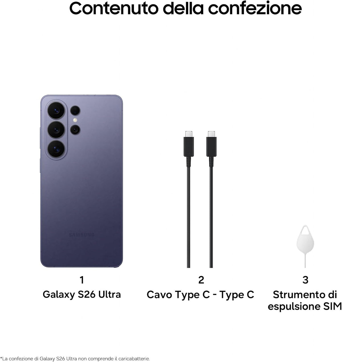 Samsung Galaxy S26 Ultra 512GB, Cobalt Violet [Versione italiana]