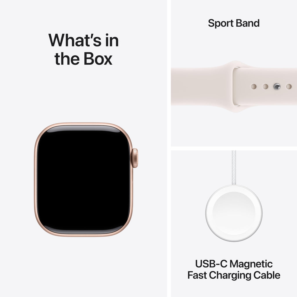 Apple Watch Series 11 GPS 42mm — Cassa Alluminio Nero Siderale, Cinturino Sport S/M, ECG e Monitoraggio Salute