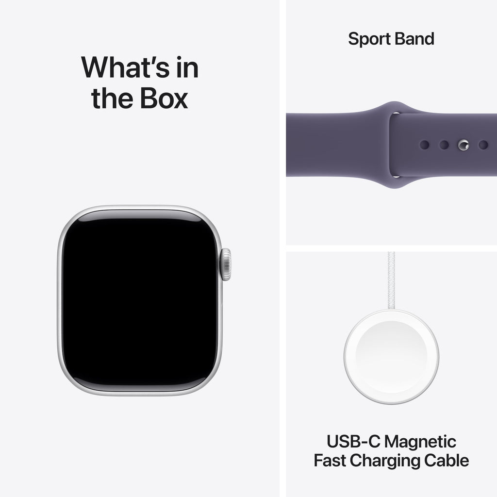 Apple Watch Series 11 GPS 42mm — Cassa Alluminio Nero Siderale, Cinturino Sport S/M, ECG e Monitoraggio Salute