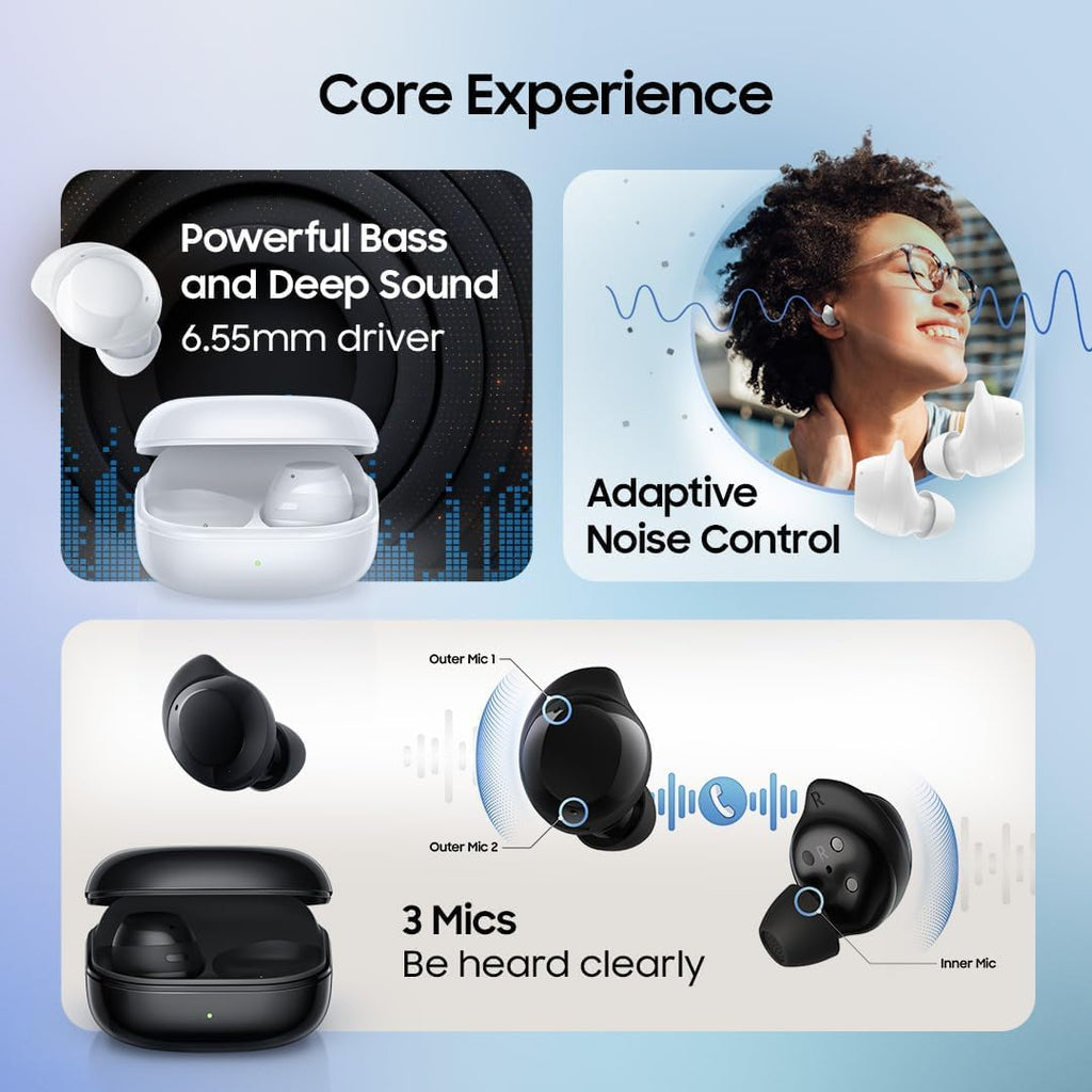 Samsung Galaxy Buds Core SM-R410 (2025) — ANC, Bluetooth 5.4, fino a 35h di Ascolto, Nero