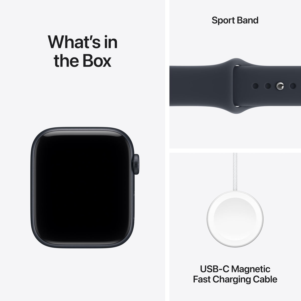 Apple Watch SE 3 GPS 40mm — Cassa Alluminio Galassia, Cinturino Sport S/M, Always-On, Resistente all'Acqua