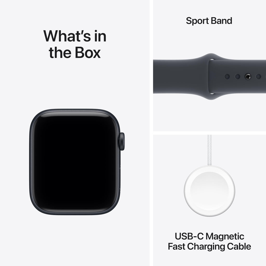 Apple Watch SE 3 GPS 40mm — Cassa Alluminio Galassia, Cinturino Sport S/M, Always-On, Resistente all'Acqua