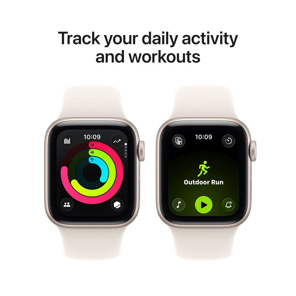 Apple Watch SE 3 GPS 40mm — Cassa Alluminio Galassia, Cinturino Sport S/M, Always-On, Resistente all'Acqua