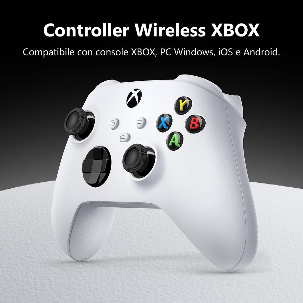 Controller wireless Xbox Robot White (bianco) per Series X|S, Xbox One e PC