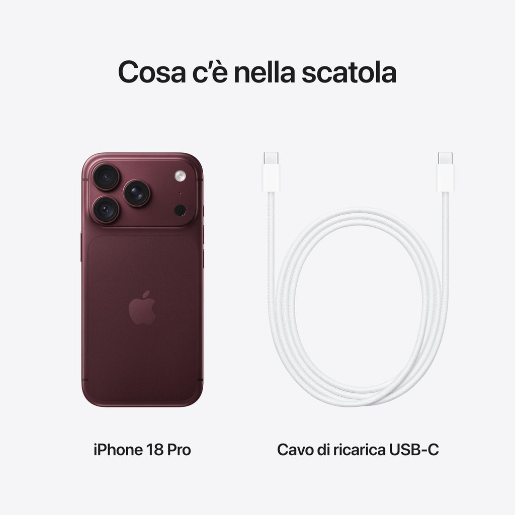 Apple iPhone 18 Pro 256 GB - Borgogna