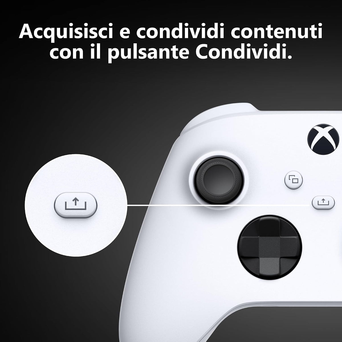 Controller wireless Xbox Robot White (bianco) per Series X|S, Xbox One e PC