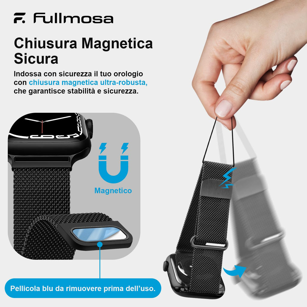 Fullmosa – Cinturino in acciaio per Apple Watch