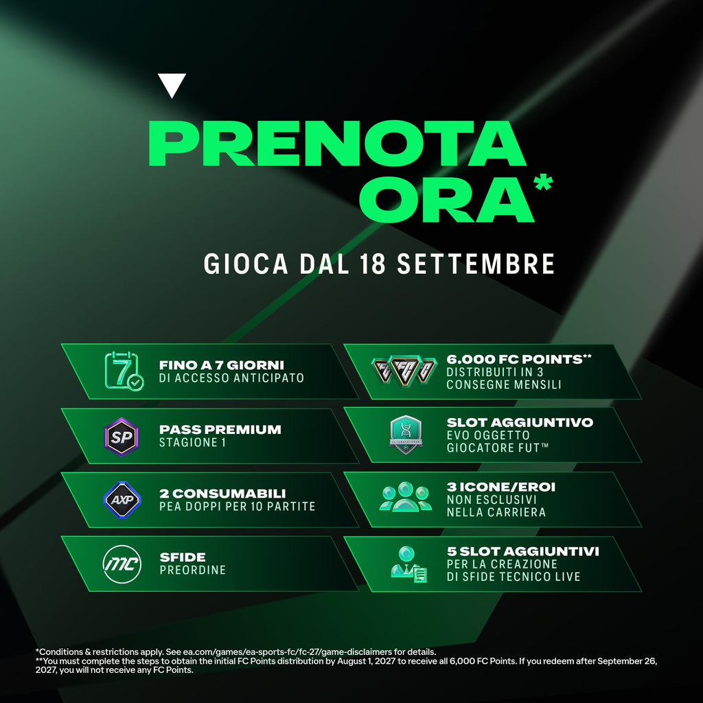 EA SPORTS FC 27 Edizione Standard PlayStation 5 | Disco | Videogiochi | Italiano
