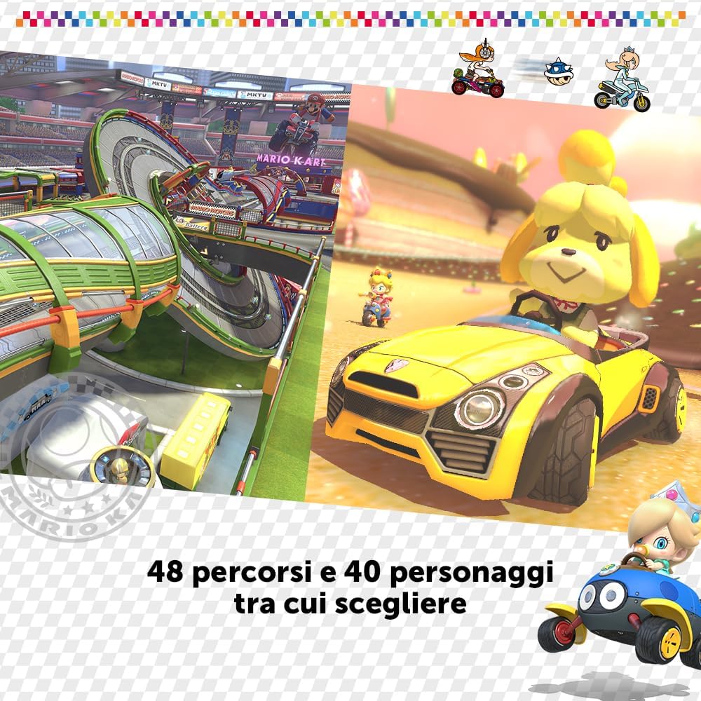 Mario Kart 8 Deluxe per Nintendo Switch – Edizione italiana su scheda