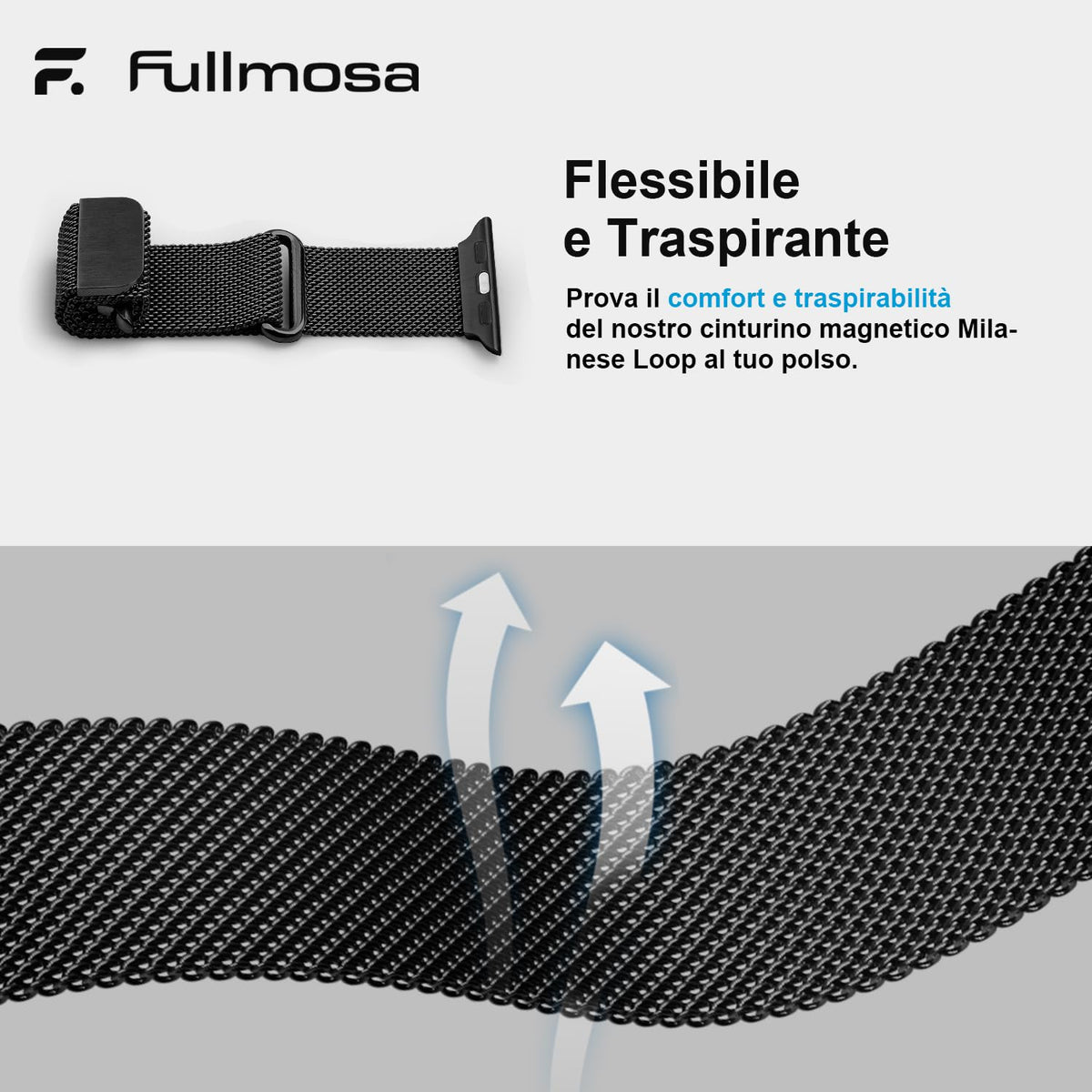 Fullmosa – Cinturino in acciaio per Apple Watch