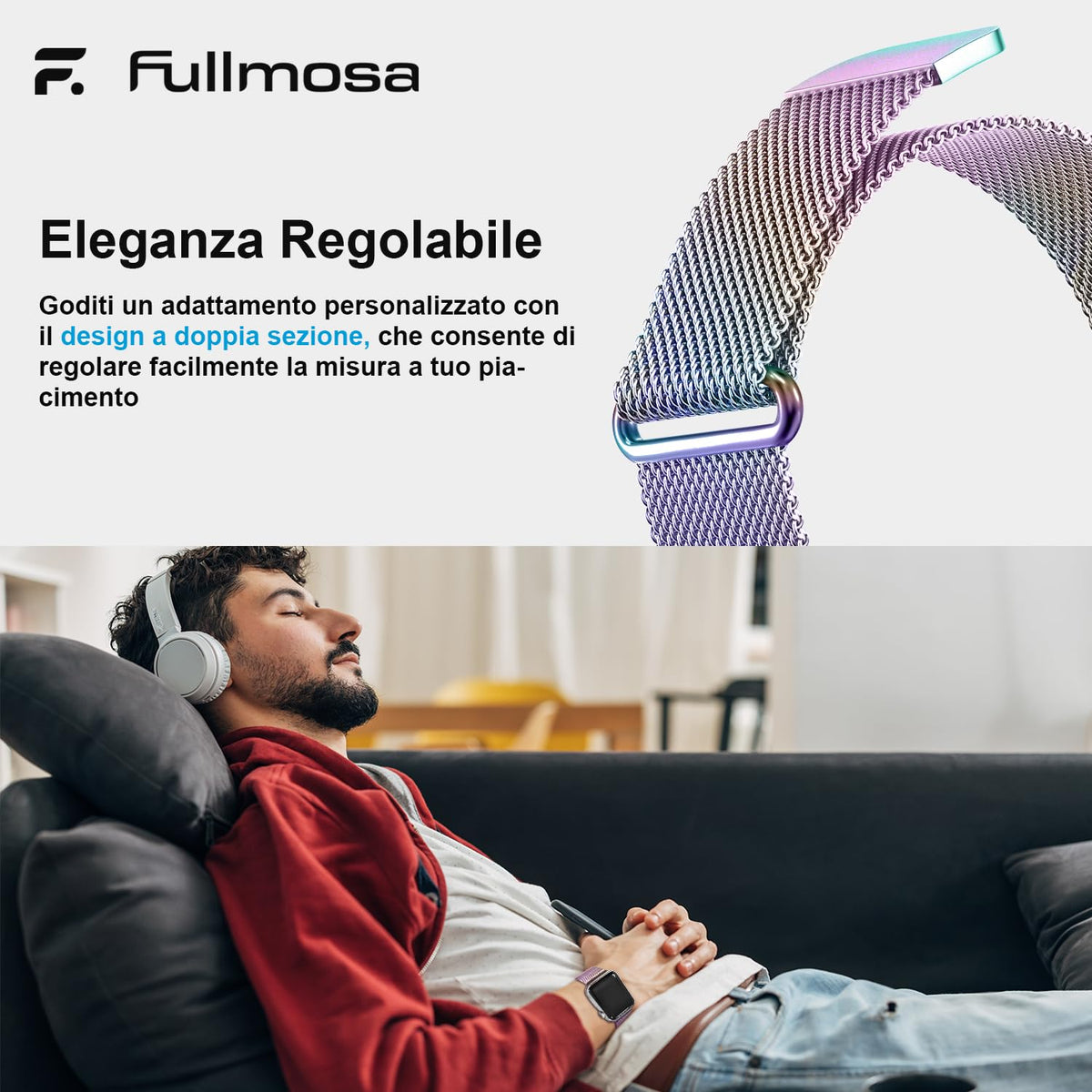 Fullmosa – Cinturino in acciaio per Apple Watch