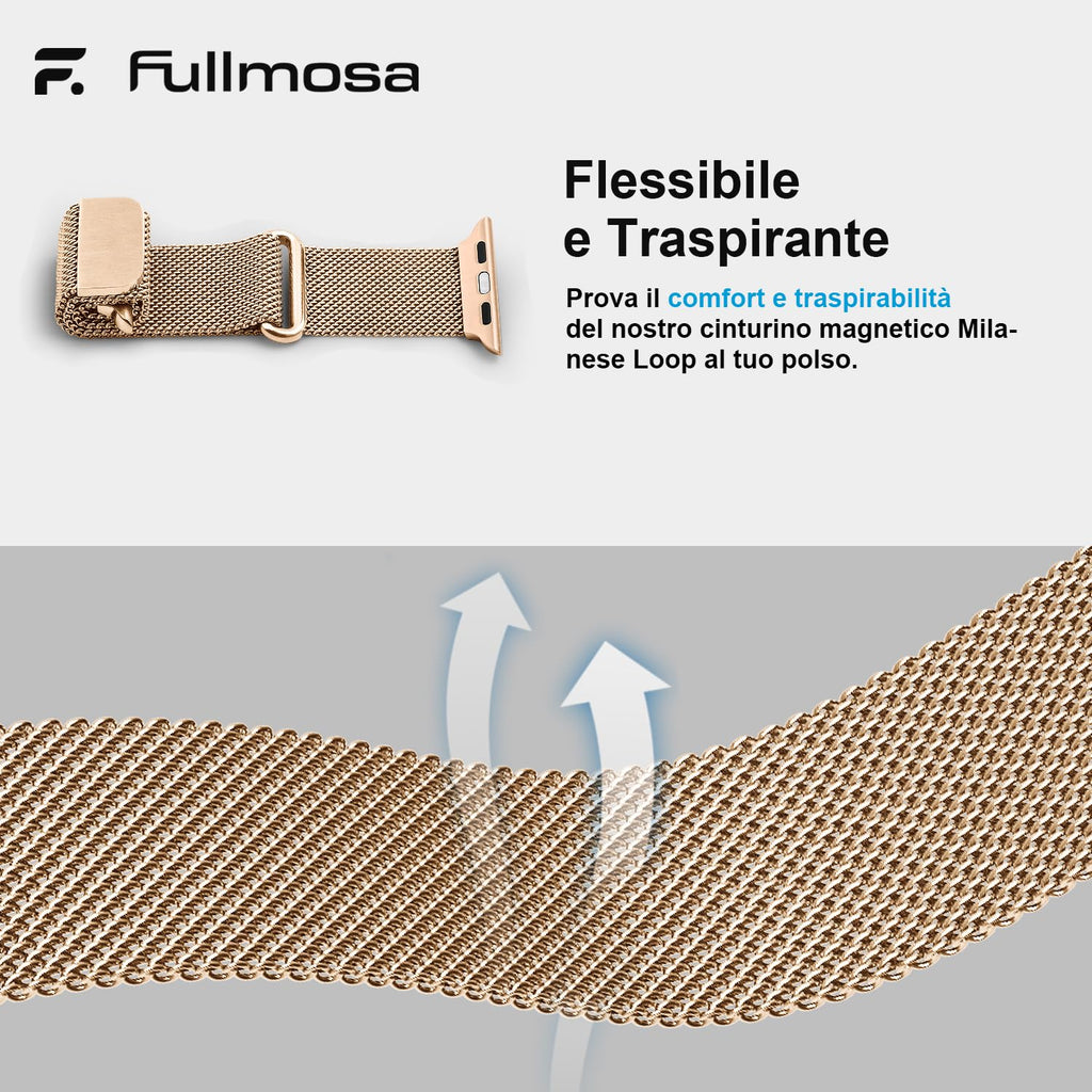 Fullmosa – Cinturino in acciaio per Apple Watch