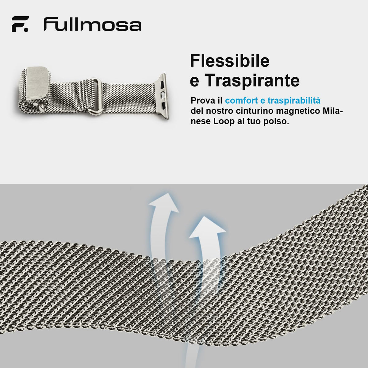 Fullmosa – Cinturino in acciaio per Apple Watch