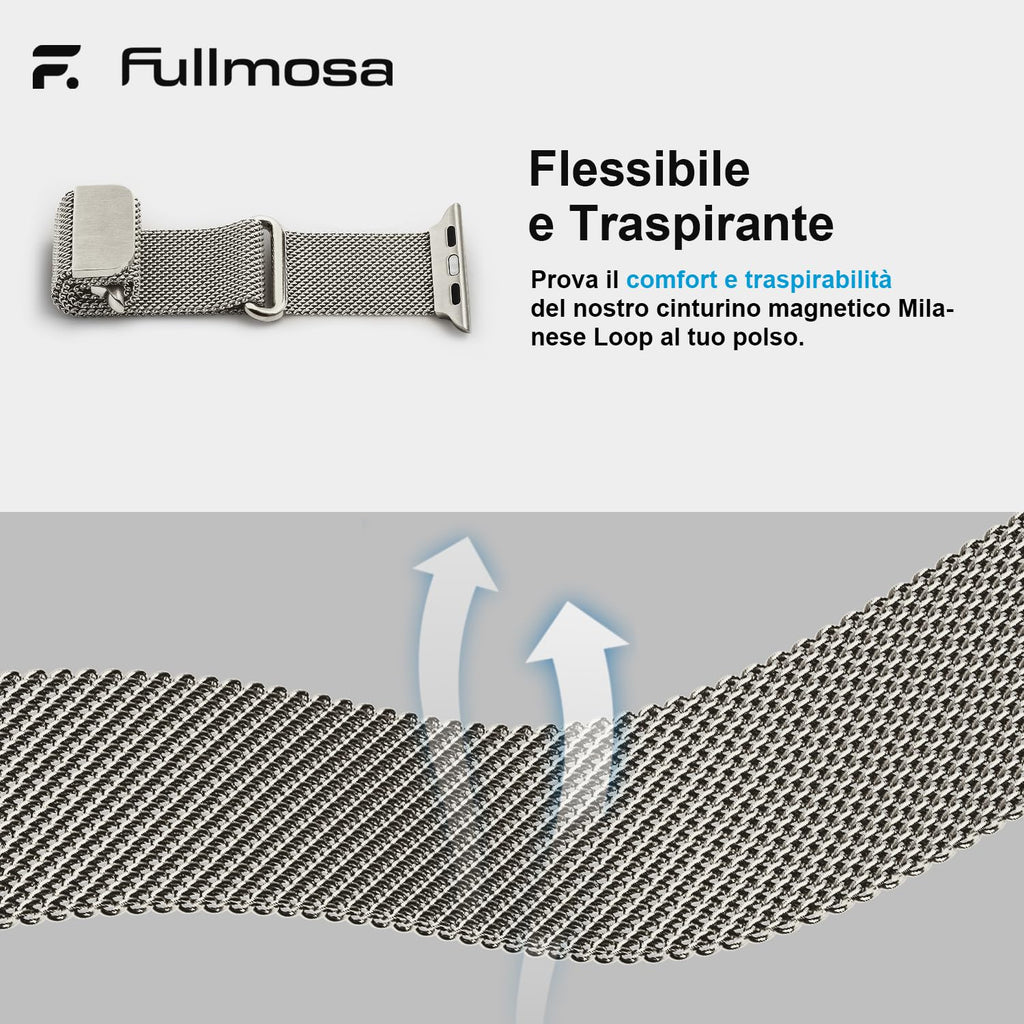Fullmosa – Cinturino in acciaio per Apple Watch