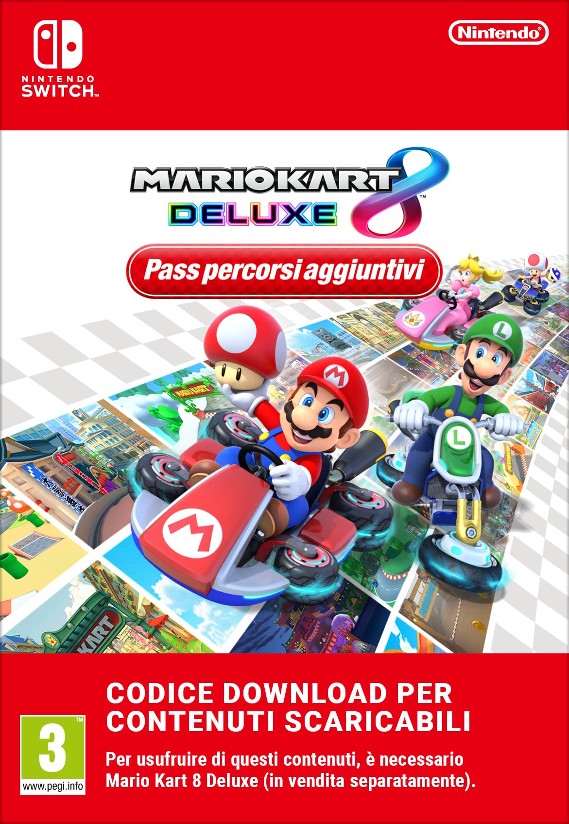 Mario Kart 8 Deluxe per Nintendo Switch – Edizione italiana su scheda