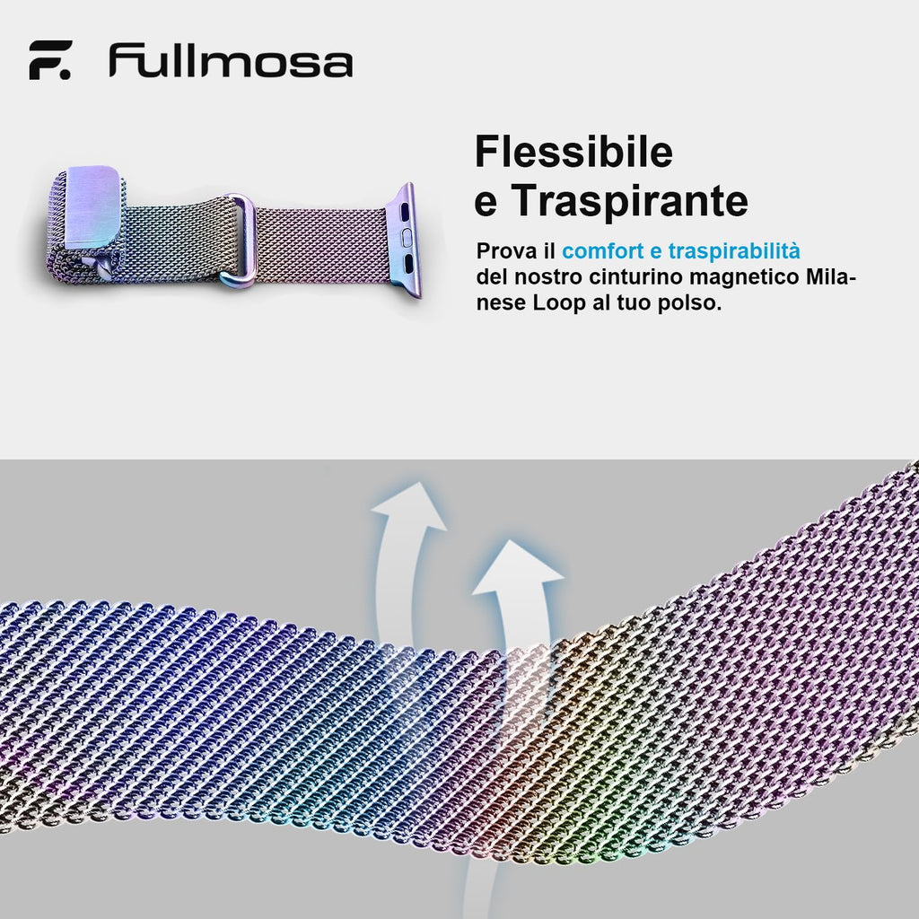 Fullmosa – Cinturino in acciaio per Apple Watch