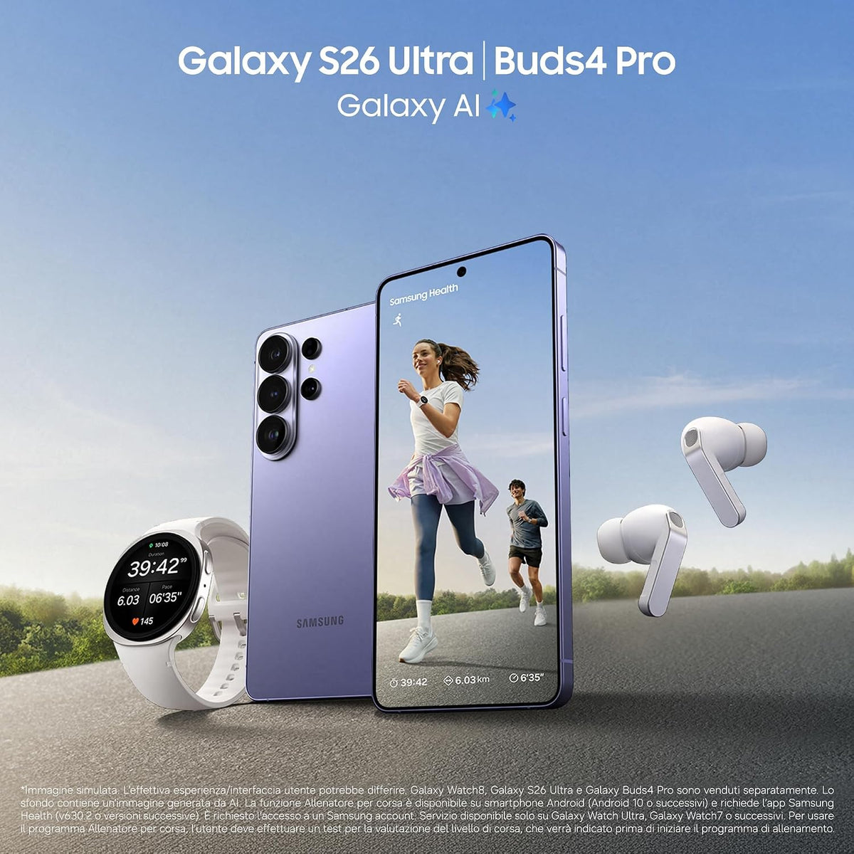 Samsung Galaxy S26 Ultra 512GB, Cobalt Violet [Versione italiana]