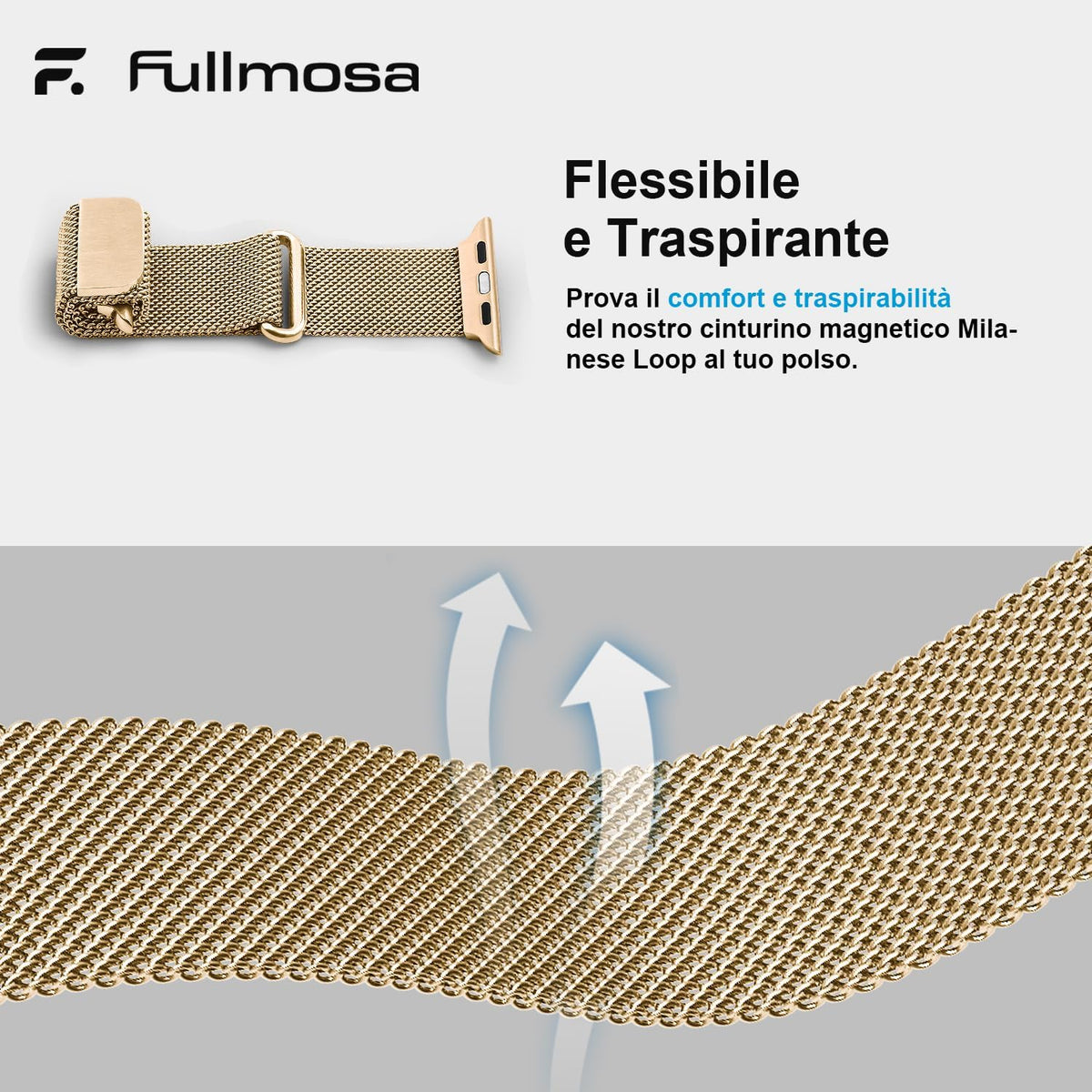 Fullmosa – Cinturino in acciaio per Apple Watch