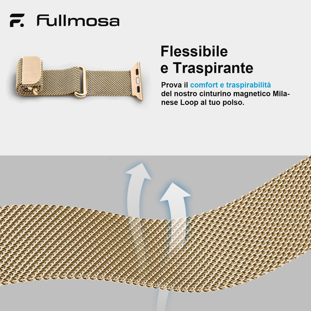 Fullmosa – Cinturino in acciaio per Apple Watch