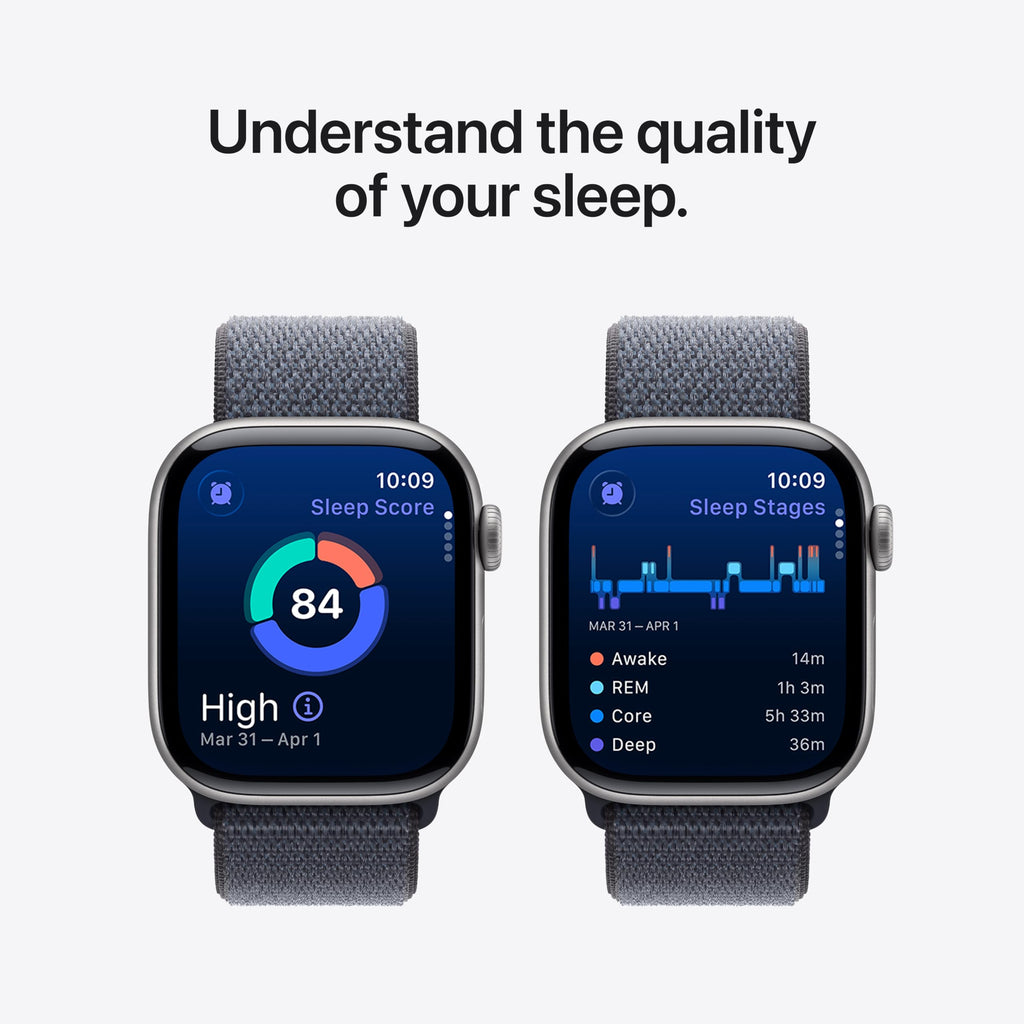 Apple Watch Series 11 GPS 42mm — Cassa Alluminio Nero Siderale, Cinturino Sport S/M, ECG e Monitoraggio Salute