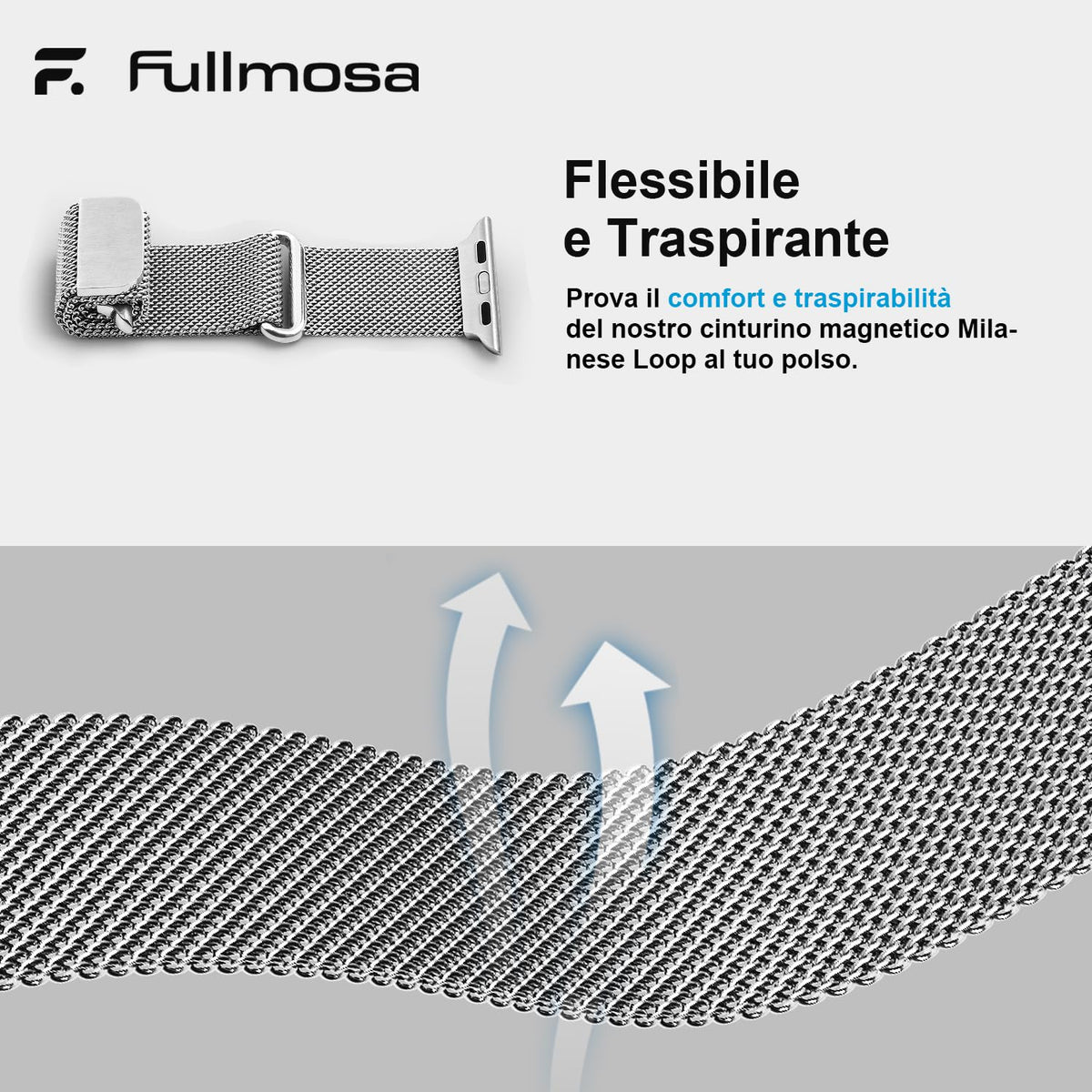 Fullmosa – Cinturino in acciaio per Apple Watch