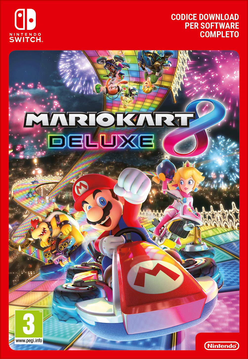 Mario Kart 8 Deluxe per Nintendo Switch – Edizione italiana su scheda