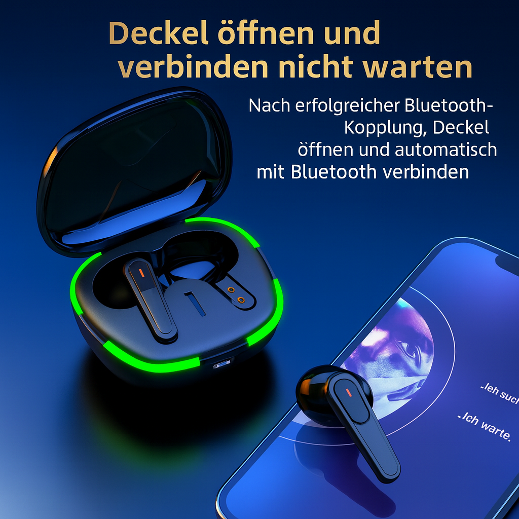 TWS Bluetooth 5.0 In-Ear Headphone Wireless Touch IPX4 LED Chargercase-2