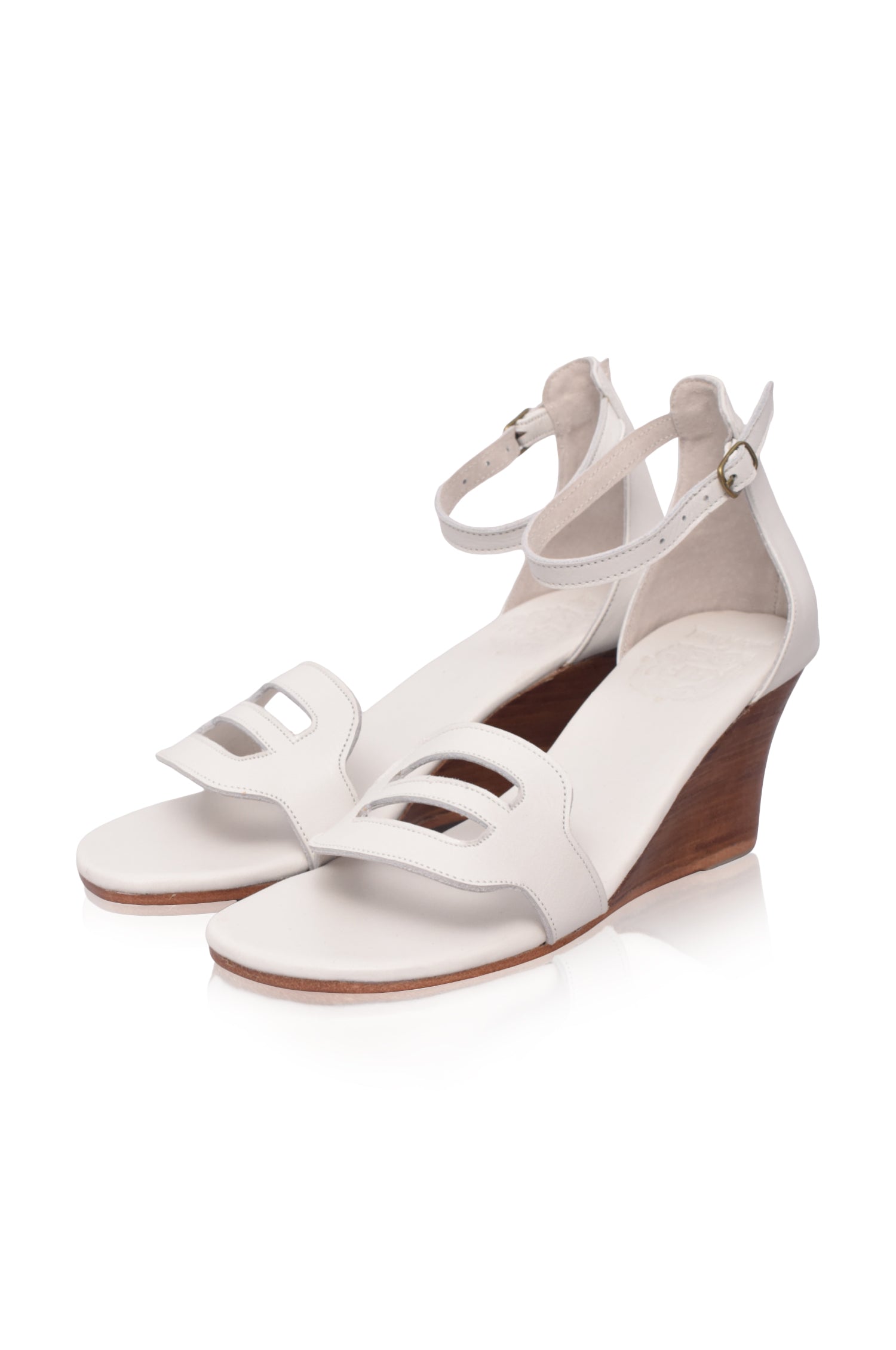 Como Wooden Wedge Sandals