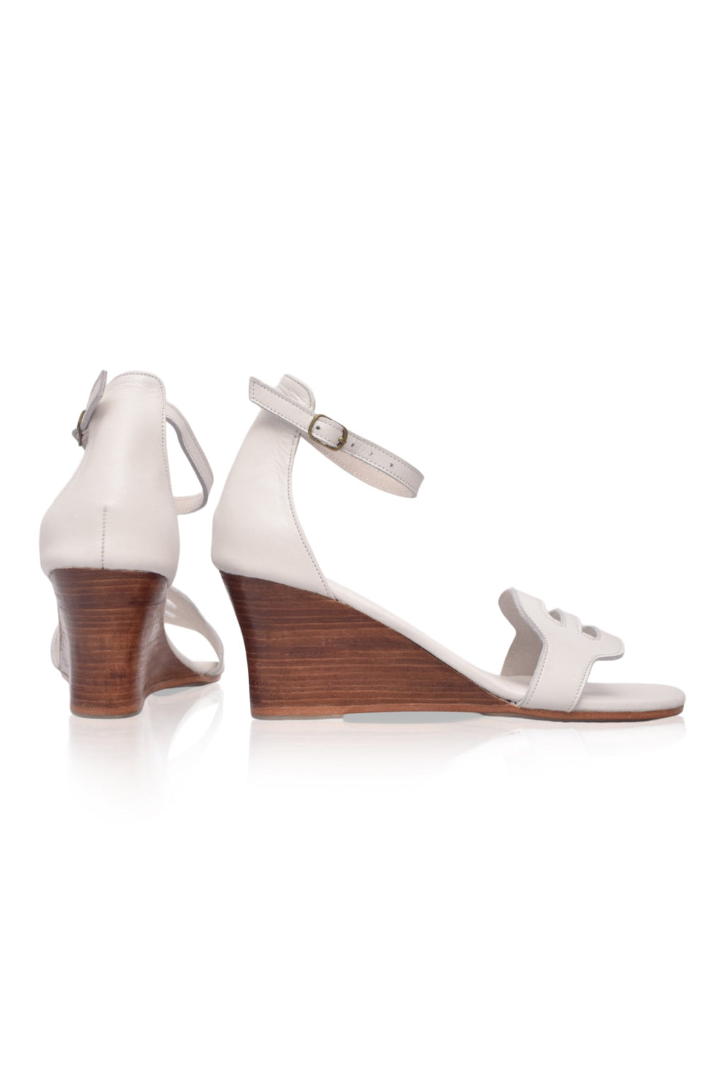 Como Wooden Wedge Sandals