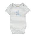 Body azzurro a righe